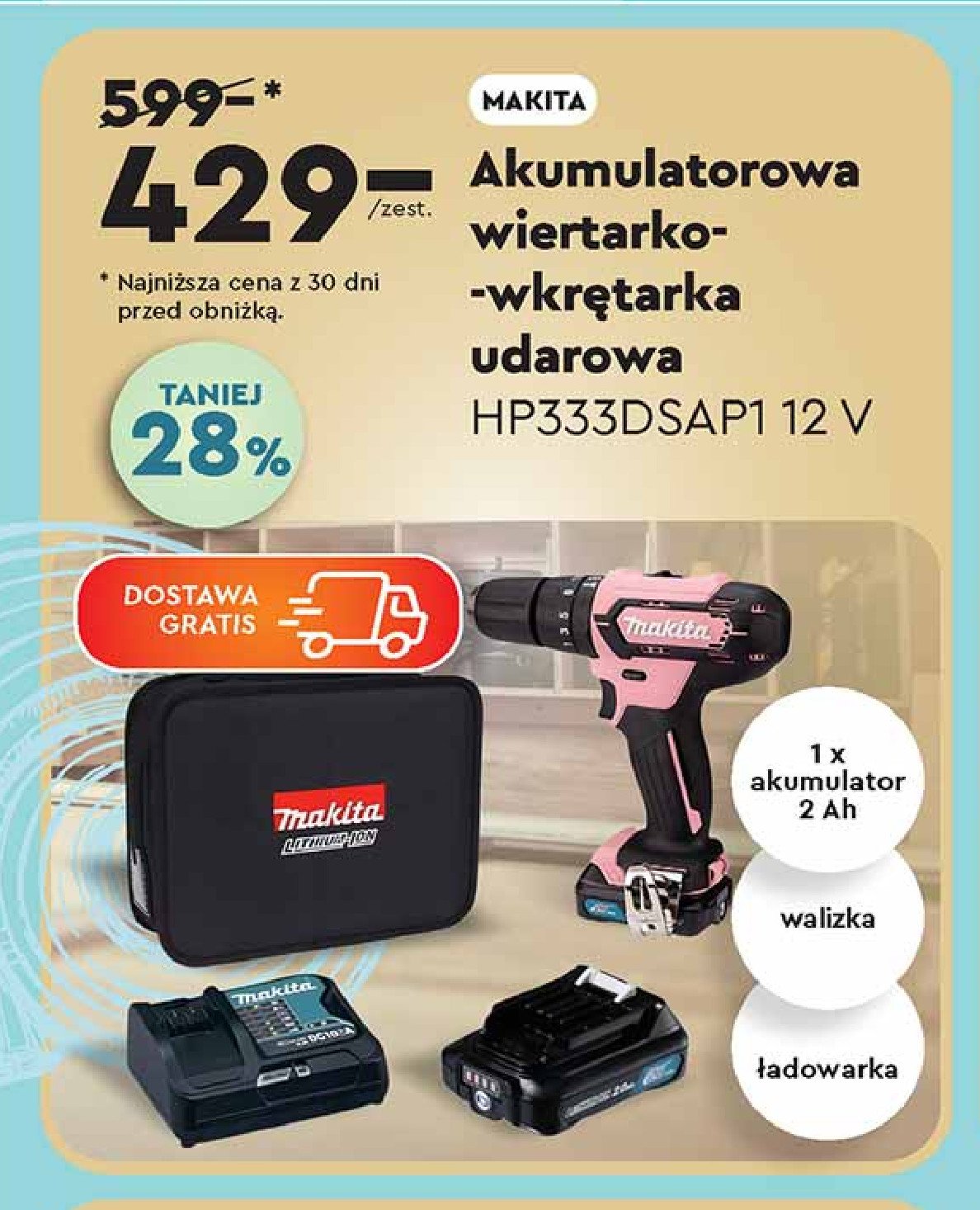 Wiertarko-wkrętarka MAKITA promocja