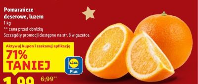 Pomarańcze deserowe, luzem promocja w Lidl