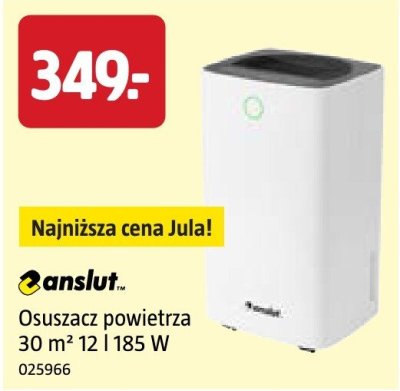 Osuszacz powietrza 30 m³ 12 l 185 W anslut promocja w Jula