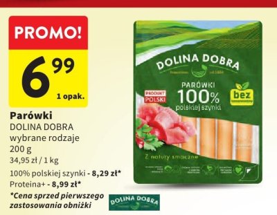 Parówki DOLINA DOBRA promocja w Intermarche