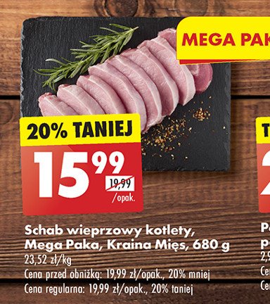 Schab wieprzowy kotlety Kraina mięs promocja