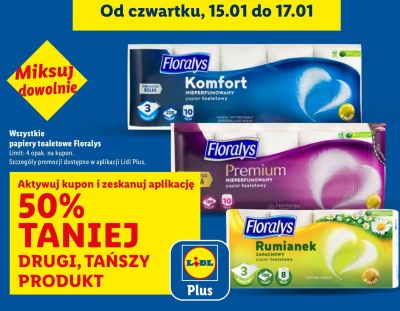 Papier toaletowy wszystkie rodzaje promocja w Lidl