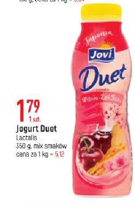 Jogurt wiśnia-żeń-szeń Jovi duet promocja