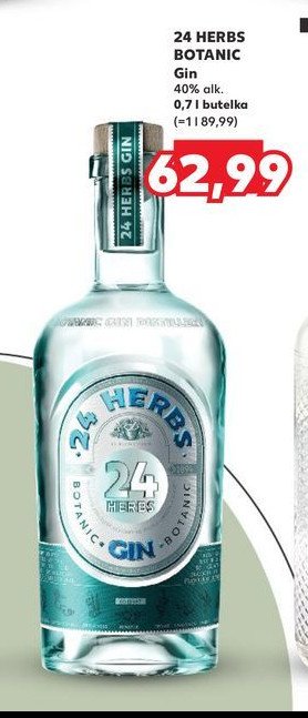 Gin 24 HERBS BOTANIC promocja w Kaufland