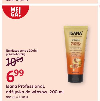 Odżywka arganol&pflege Isana professional promocja w Rossmann