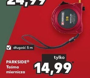 Taśma miernicza Parkside promocja