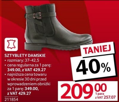 Sztyblety damskie rozm. 37-40 Walkx promocja w Selgros
