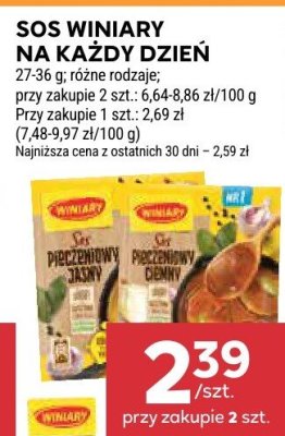 Sos winiary na każdy dzień 27-38 g, różne rodzaje promocja w Stokrotka