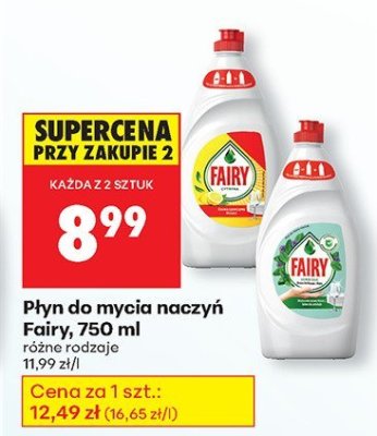 Płyn do mycia naczyń różne rodzaje promocja w Biedronka