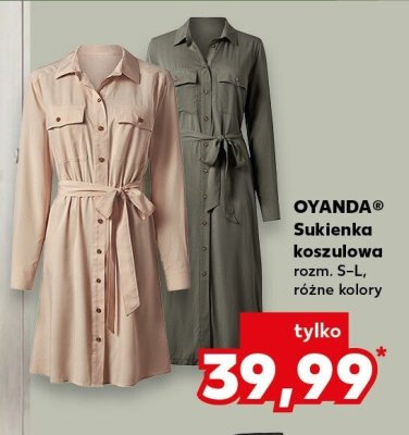Sukienka koszulowa, różne kolory promocja w Kaufland