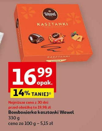 Czekoladki Wawel kasztanki promocja w Auchan