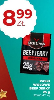 Paski wołowe Beef Jerky Jack Link's Original 25 g promocja w Duży Ben