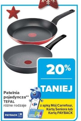 Patelnia pojedyncza TEFAL różne rodzaje promocja w Carrefour