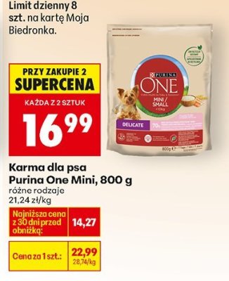 Karma dla psa Mini, 800 g promocja w Biedronka