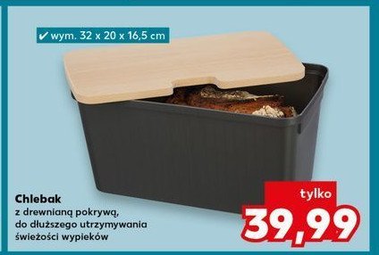 Chlebak 32 x 20 x 16.5 cm promocja w Kaufland