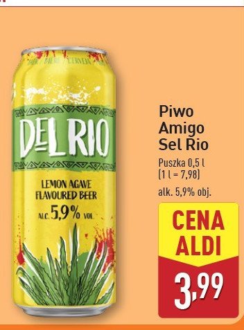 Piwo Del rio promocja w Aldi