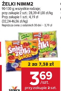 Żelki kwaśne Nimm2 śmiejżelki sokki promocja