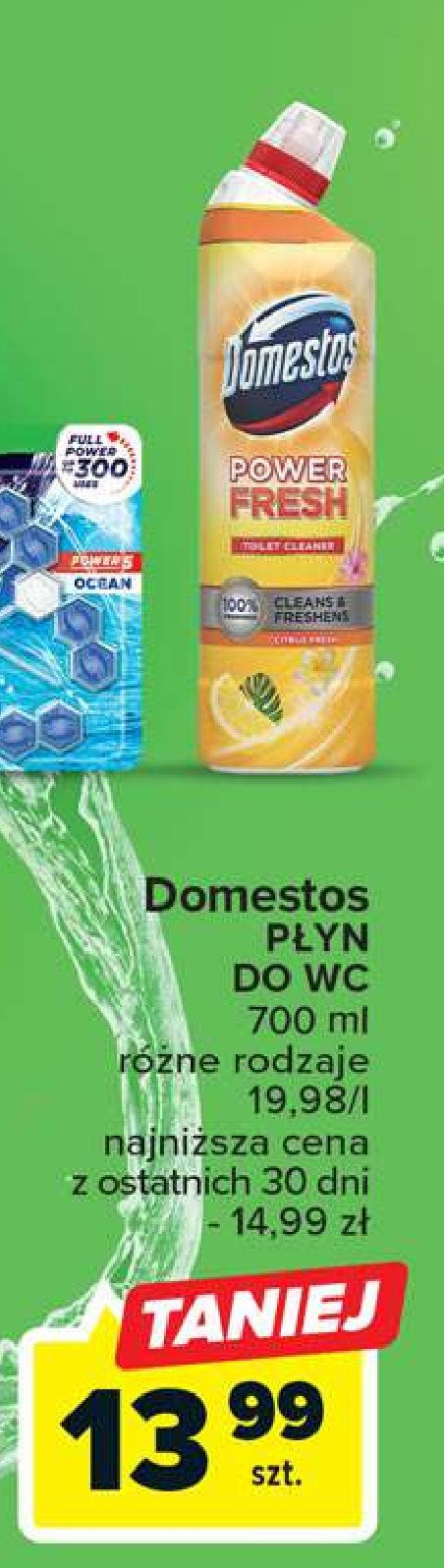 Żel do wc citrus fresh Domestos power fresh (wcześniej total hygiene) promocja