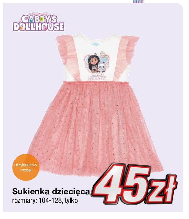 Sukienka dziewczęca 104-128 cm promocja