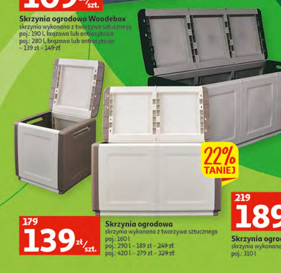 Skrzynia ogrodowa 420 l promocja
