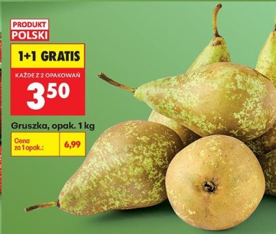 Gruszka, opak. 1 kg promocja w Biedronka