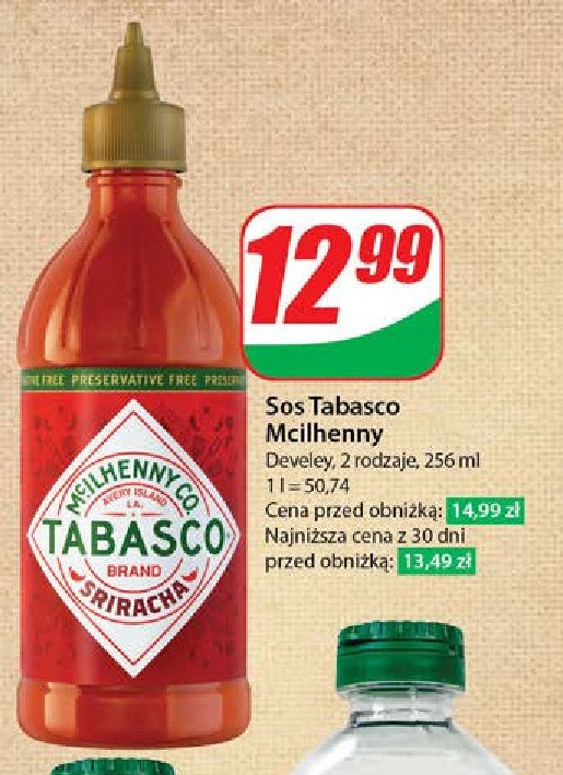 Sos tabasco sriracha Develey promocja