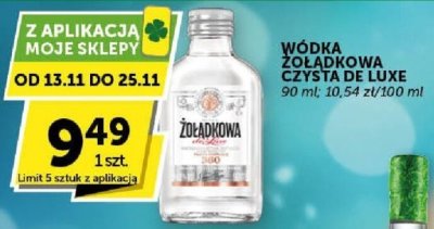 Wódka Żołądkowa Czysta De Luxe 90 ml promocja w Groszek