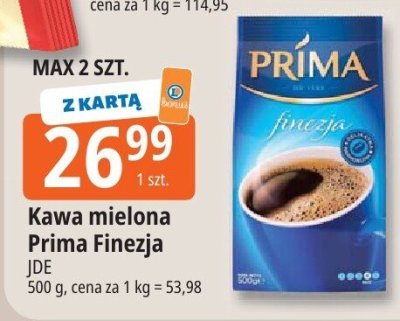 Kawa mielona Prima Finezja promocja w Leclerc