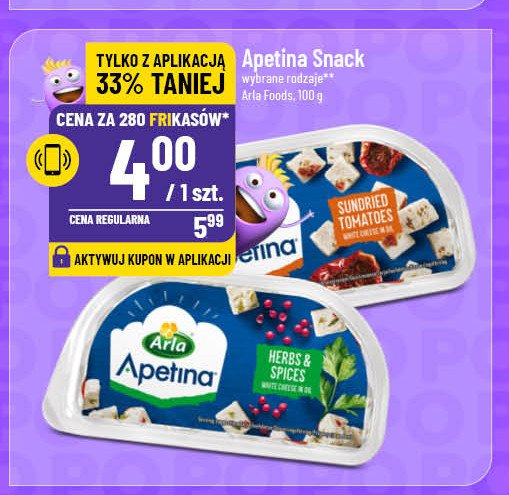 Ser feta z suszonymi pomidorami Arla apetina promocja