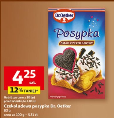 Czekoladowa posypka Dr. Oetker promocja w Auchan