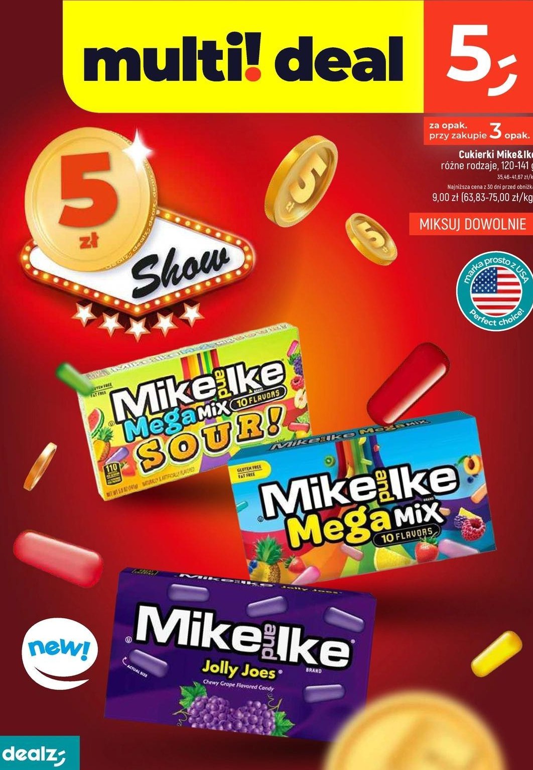 Cukierki jolly joes Mike&ike promocja