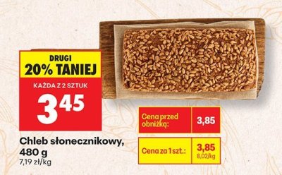 Chleb słonecznikowy, 480 g promocja w Biedronka
