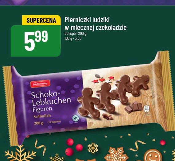 Pierniki ludziki w mlecznej czekoladzie STIEFFENHOFER promocja
