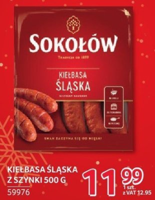 Kiełbasa śląska z szynki 500 g promocja w Selgros