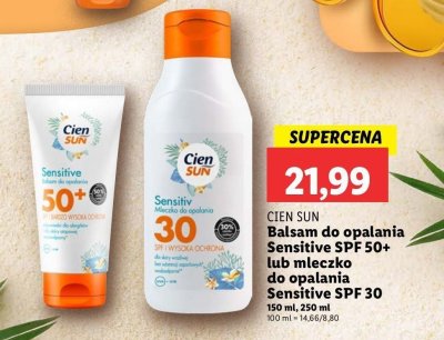 Balsam do ciała sensitive spf 50+ Cien sun promocja