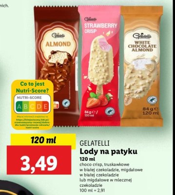 Lody choco crisp Gelatelli promocja