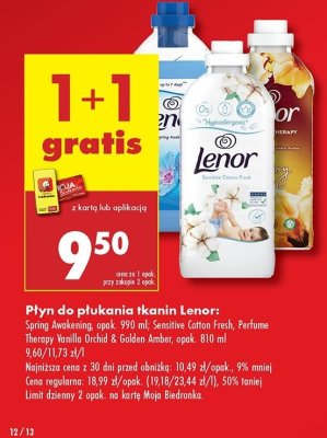 Płyn do płukania orchid & vanilla Lenor promocja