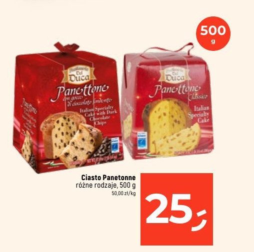 Panettone z kawałkami czekolady Pasticceria del duca promocja w Dealz