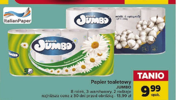 Papier toaletowy dotyk bawełny Słonik jumbo promocja