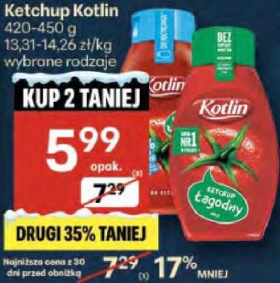 Ketchup Kotlin promocja w Delikatesy Centrum