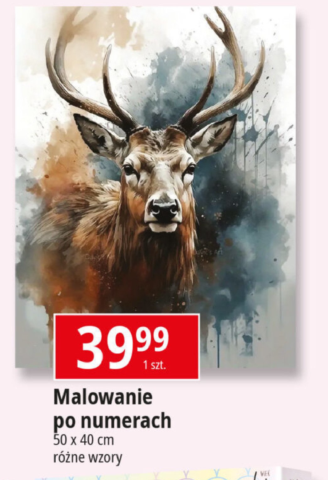 Malowanie po numerach 40 x 50 cm promocja