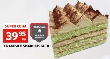 Ciasto tiramisu o smaku pistacji promocja