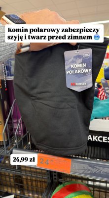 Komin polarowy Urban Line promocja w Biedronka