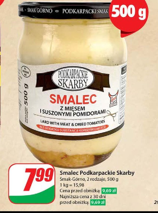 Smalec z mi臋sem i suszonymi pomidorami Podkarpackie skarby promocja
