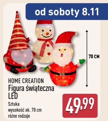 Figura świąteczna LED, różne rodzaje promocja w Aldi