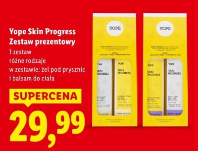 Zestaw prezentowy Yope Skin Progress promocja w Lidl
