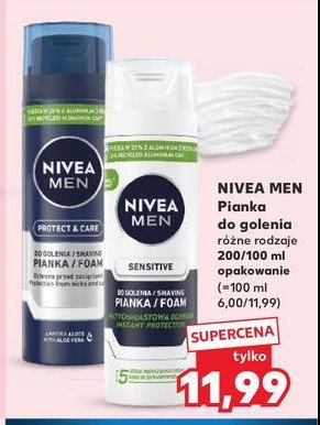 Pianka do golenia ochronna Nivea men protect & care promocja