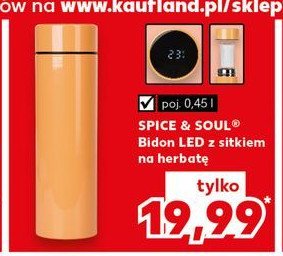 Bidon led z sitkiem 0.45 l Spice&soul promocja