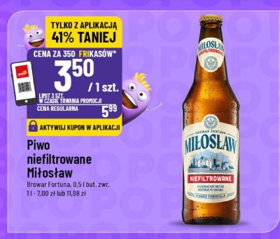 Piwo niefiltrowane Miłosław promocja w POLOmarket
