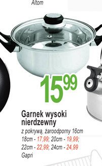 Garnek nierdzewny z/p 24 cm GARPI HOME promocja